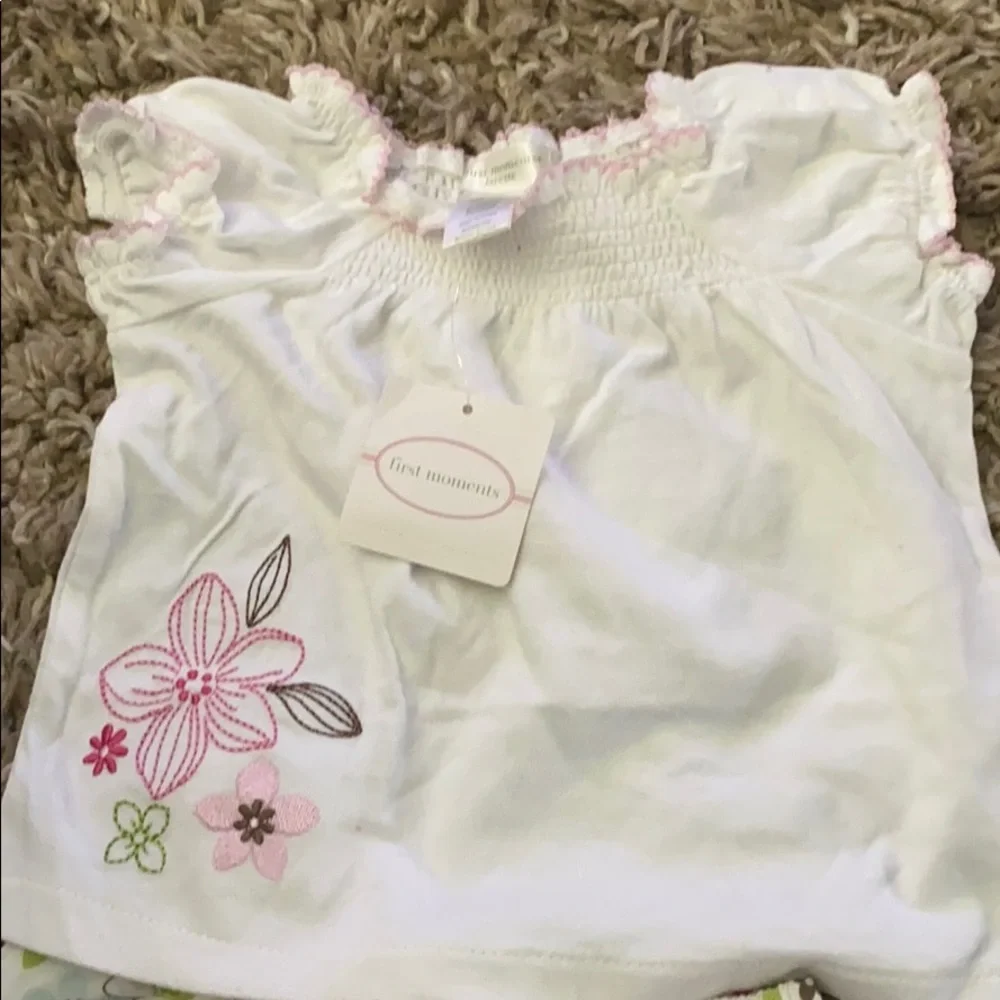 First moments baby girl size 3-6 mons NWT